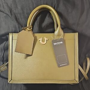 True Religion Olive Green Satchel Bag